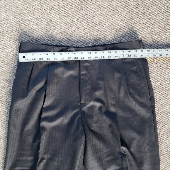 Brooks Brothers 1818 Madison Gray Herringbone Wool Suit Saxxon 42S / W37 - Picture 13 of 14